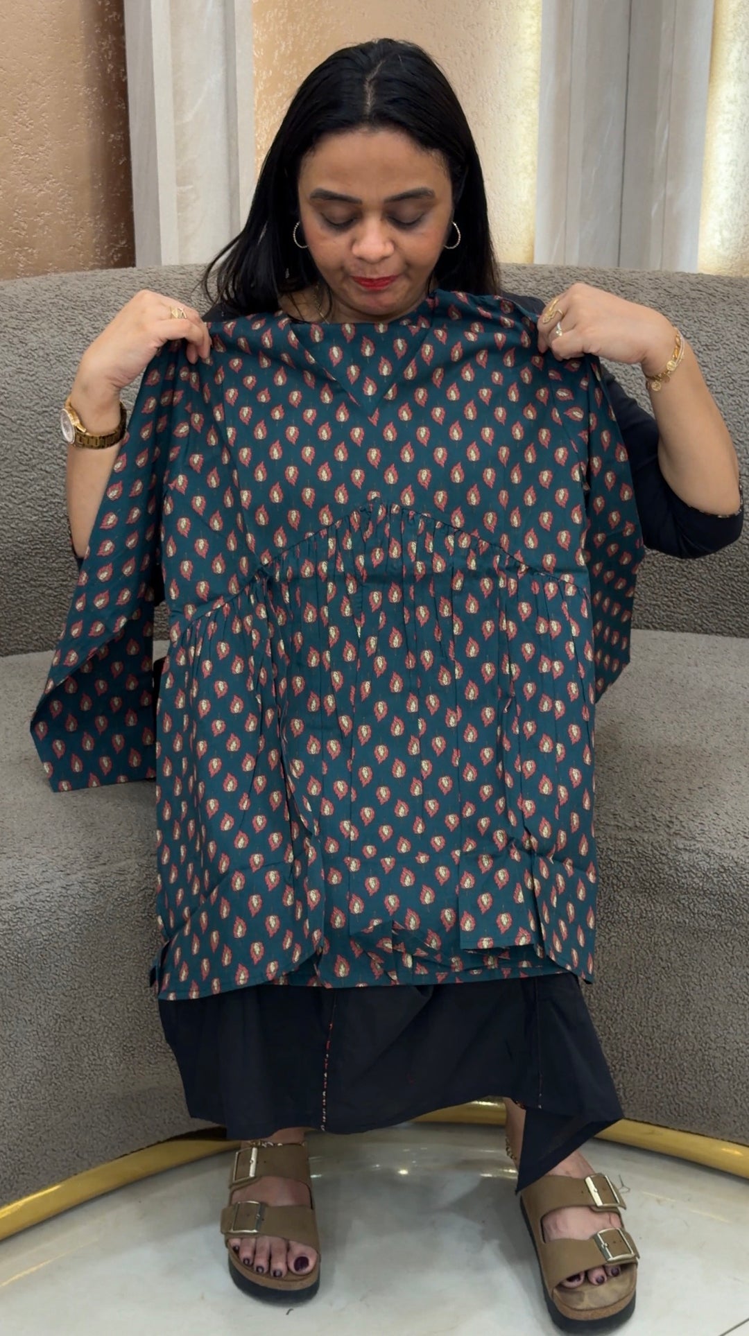 PRINTED SHORT TOPS - NUWA 1096