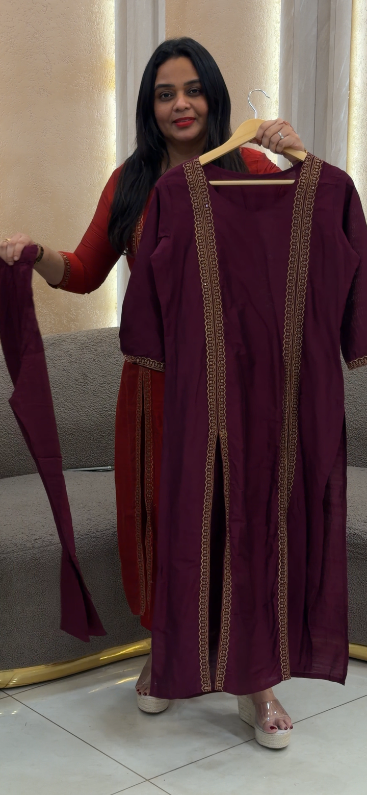 SLUB SILK CO-ORDS SETS - NUWA - 1240