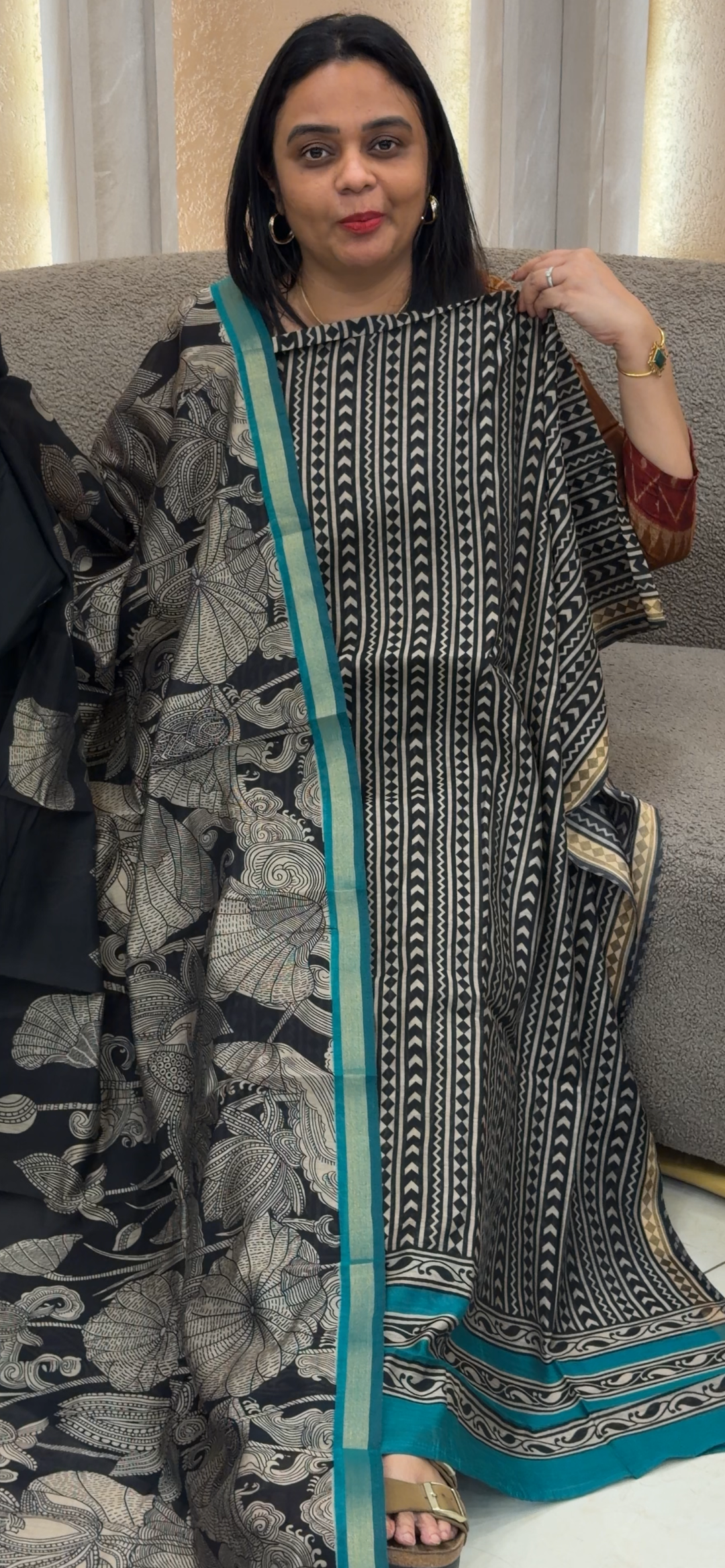 PRINTED MAHESWARI UNSTITCHED SALWAR SUITS - NUWA-1399