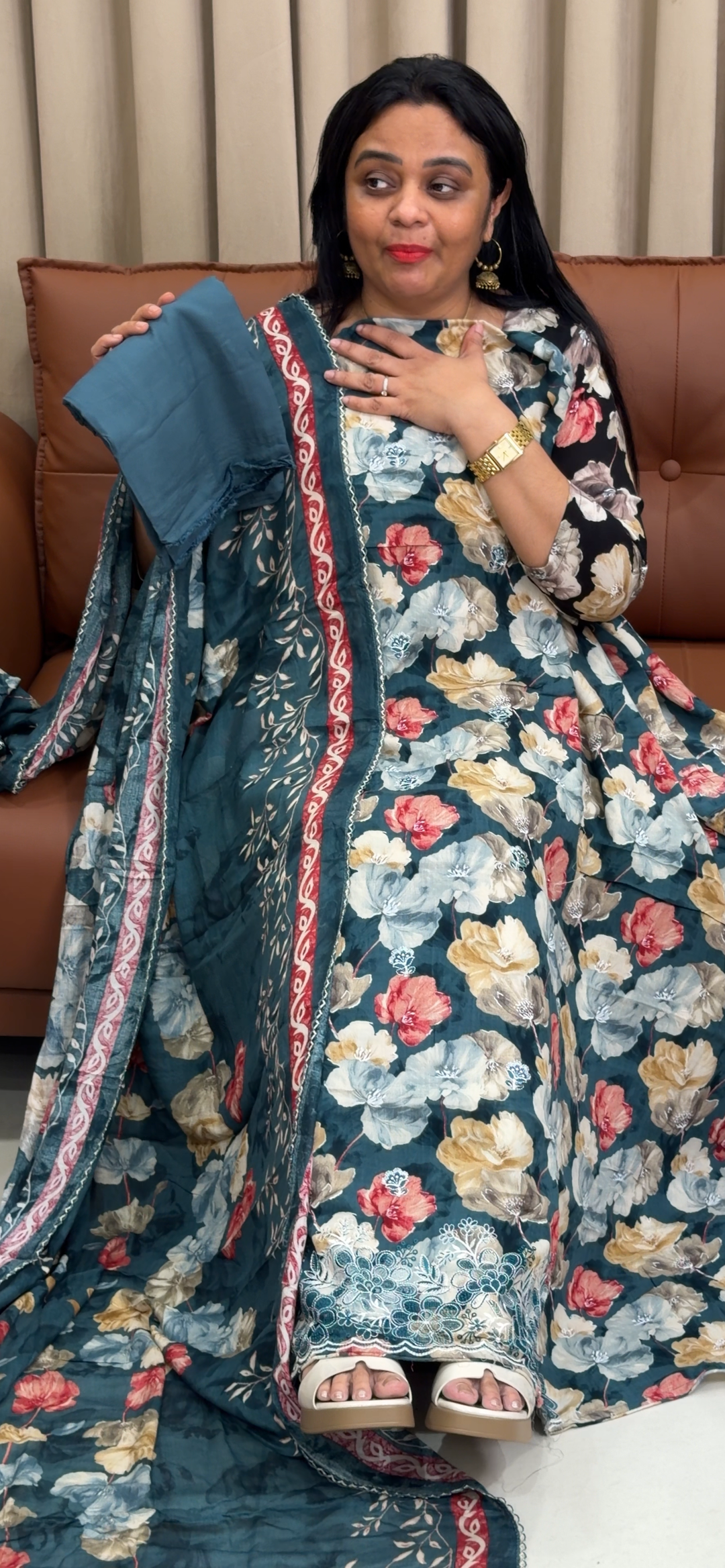 PRINTED RAYON UNSTITCHED SALWAR SUITS - NUWA-2379