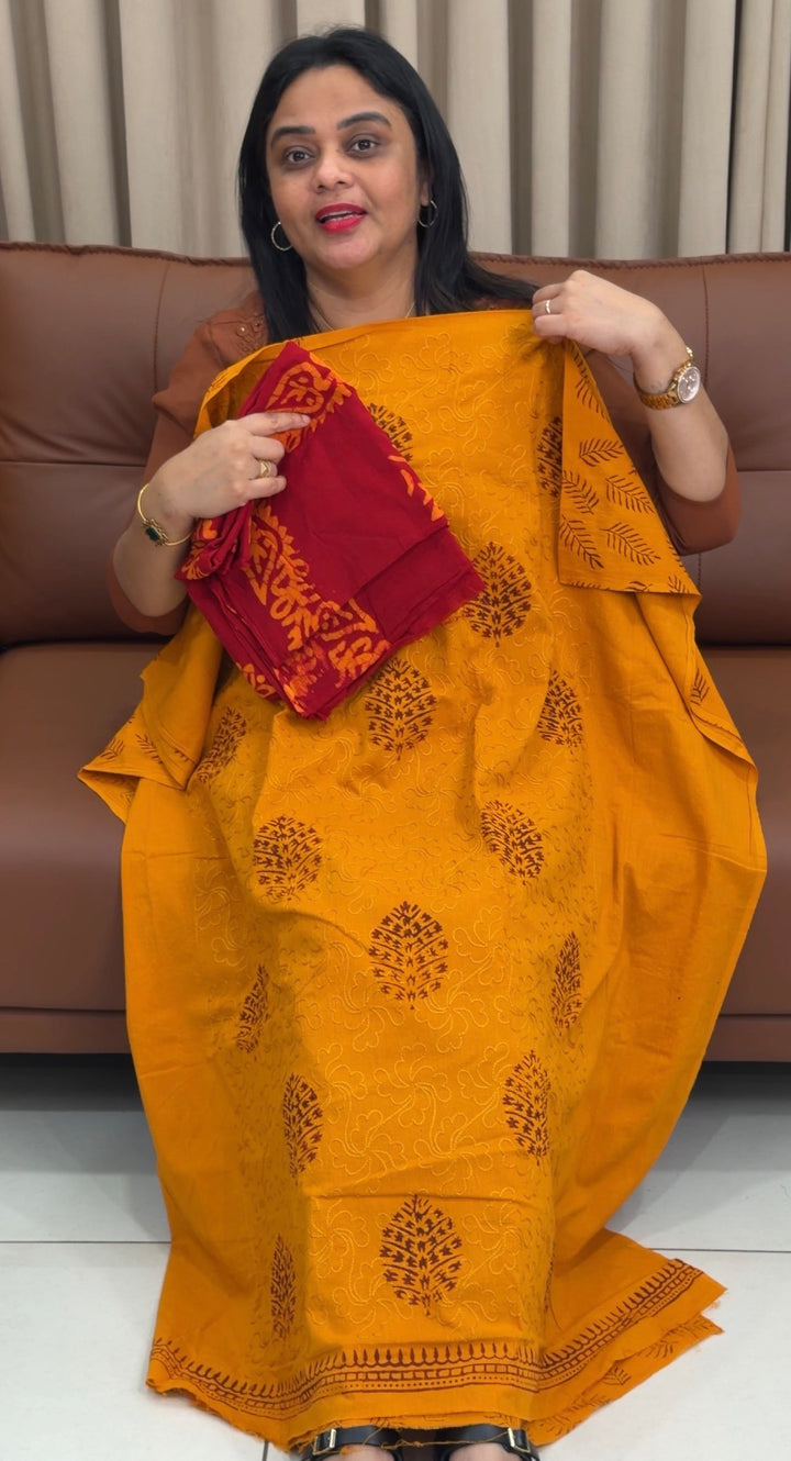 BATIK PRINTED UNSTITCHED SALWAR SUITS - NUWA-1725