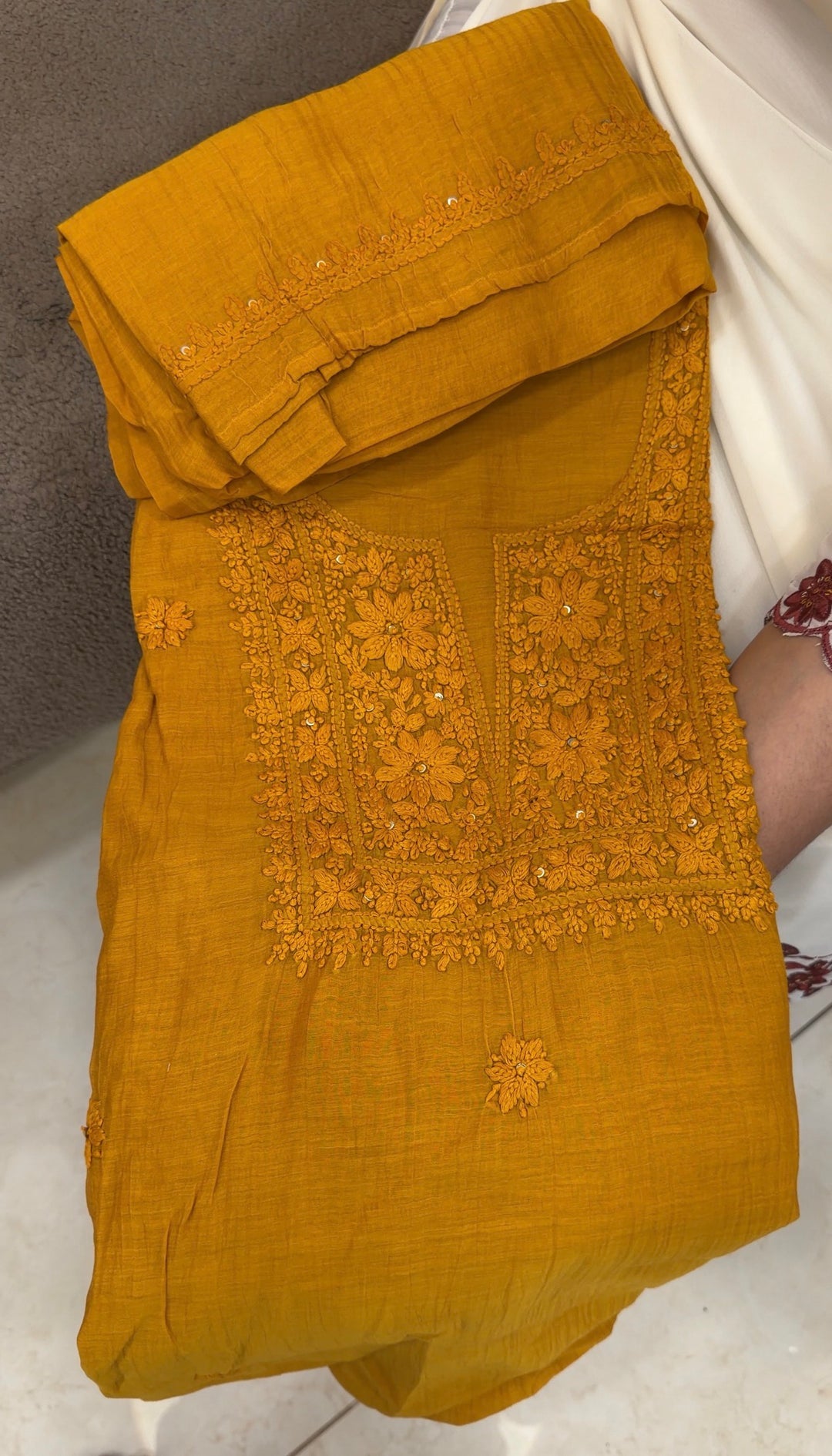 LUCKNOWI CHIKANKARI UNSTITCHED SALWAR SUITS -NUWA-1751