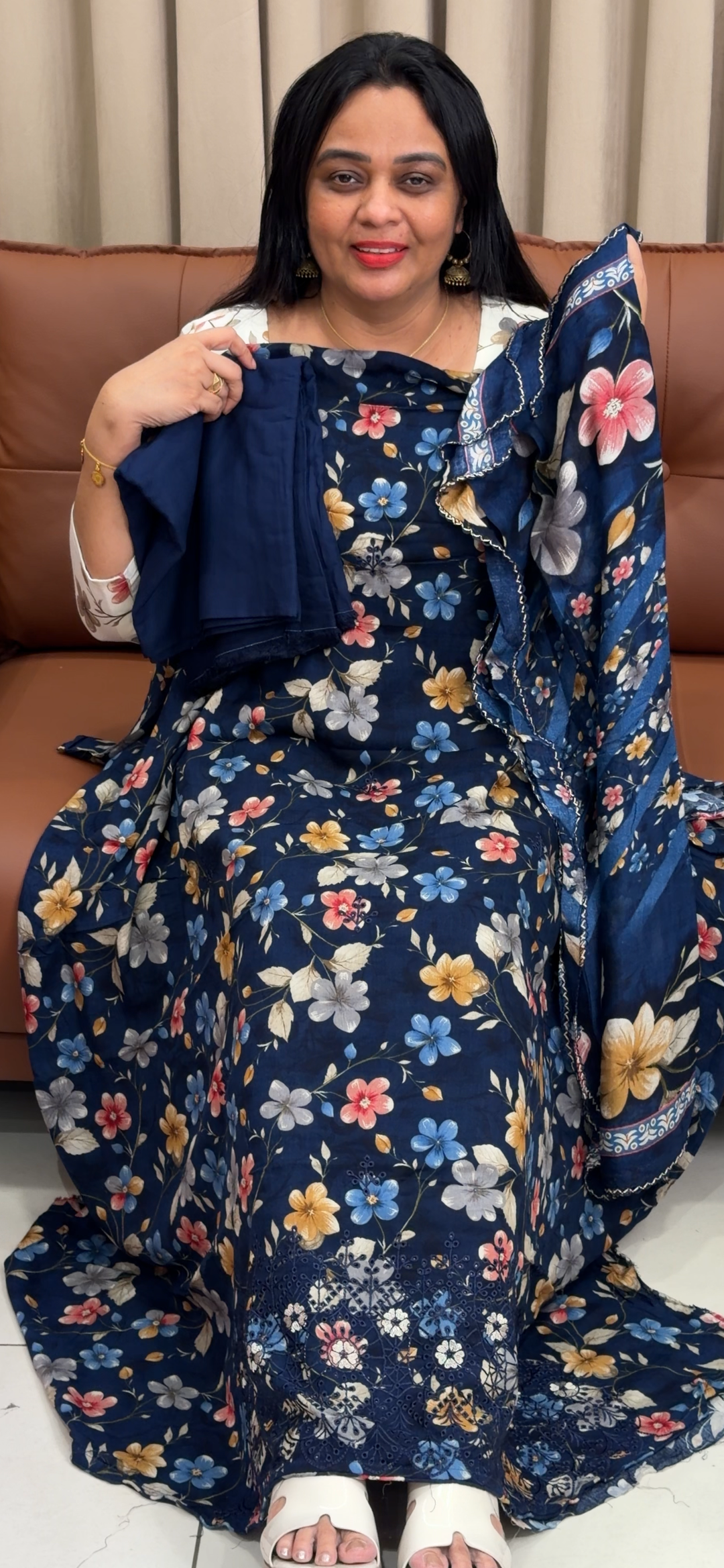 VISCOSE RAYON UNSTITCHED PRINTED SALWAR SUITS - NUWA - 2381