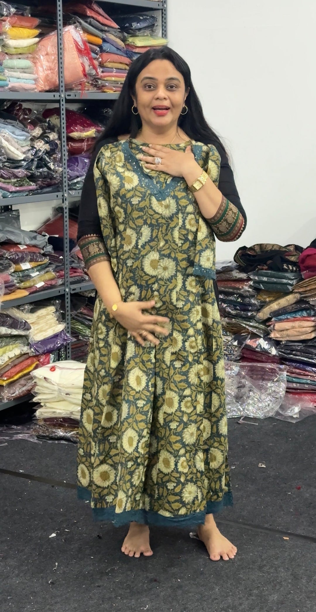 PRINTED ANARKALI TOPS - NUWA-2370