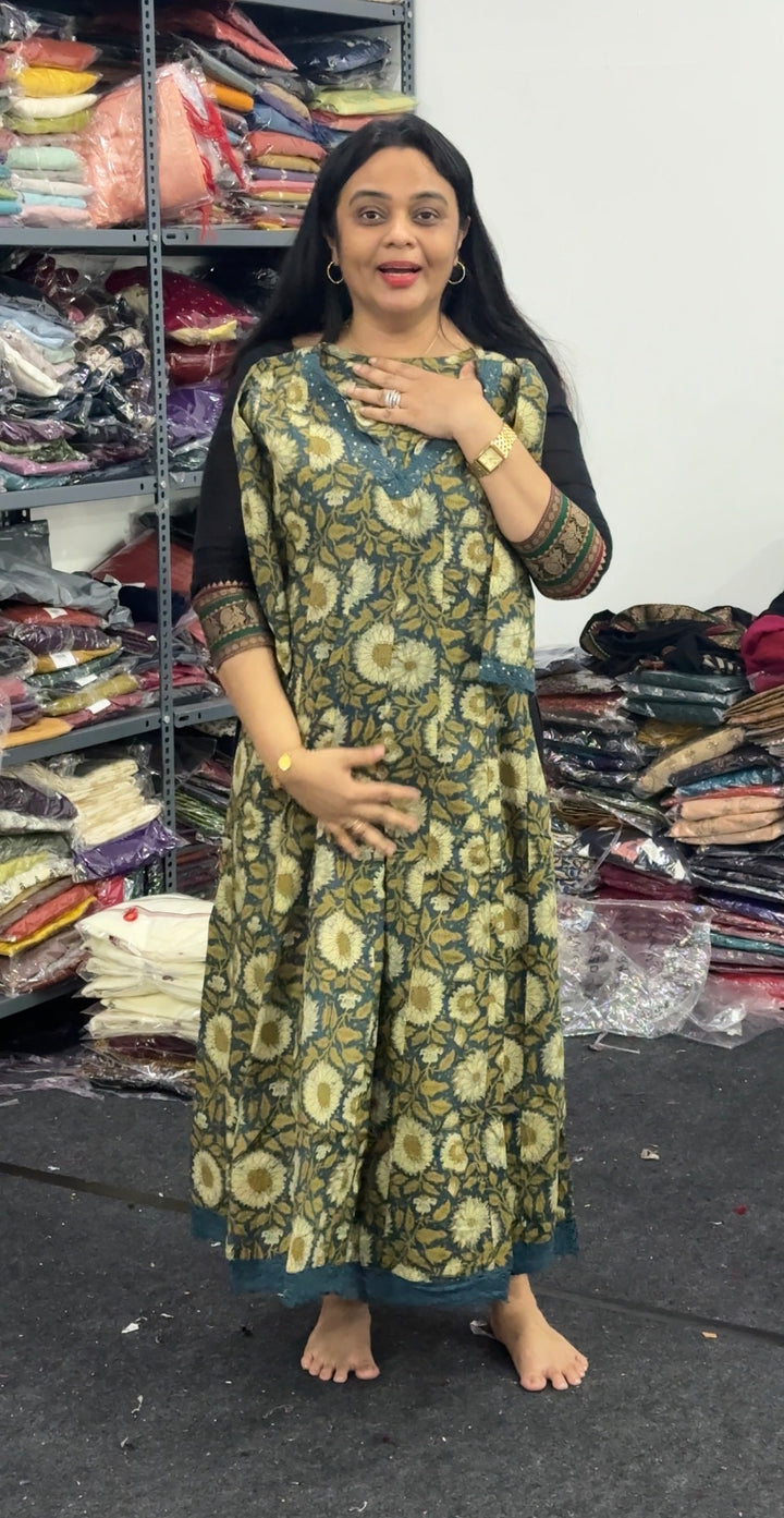 PRINTED ANARKALI TOPS - NUWA-2370