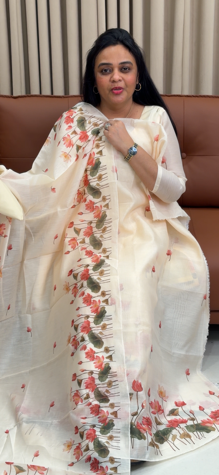 PRINTED UNSTITCHED SALWAR SUITS - NUWA - 1991