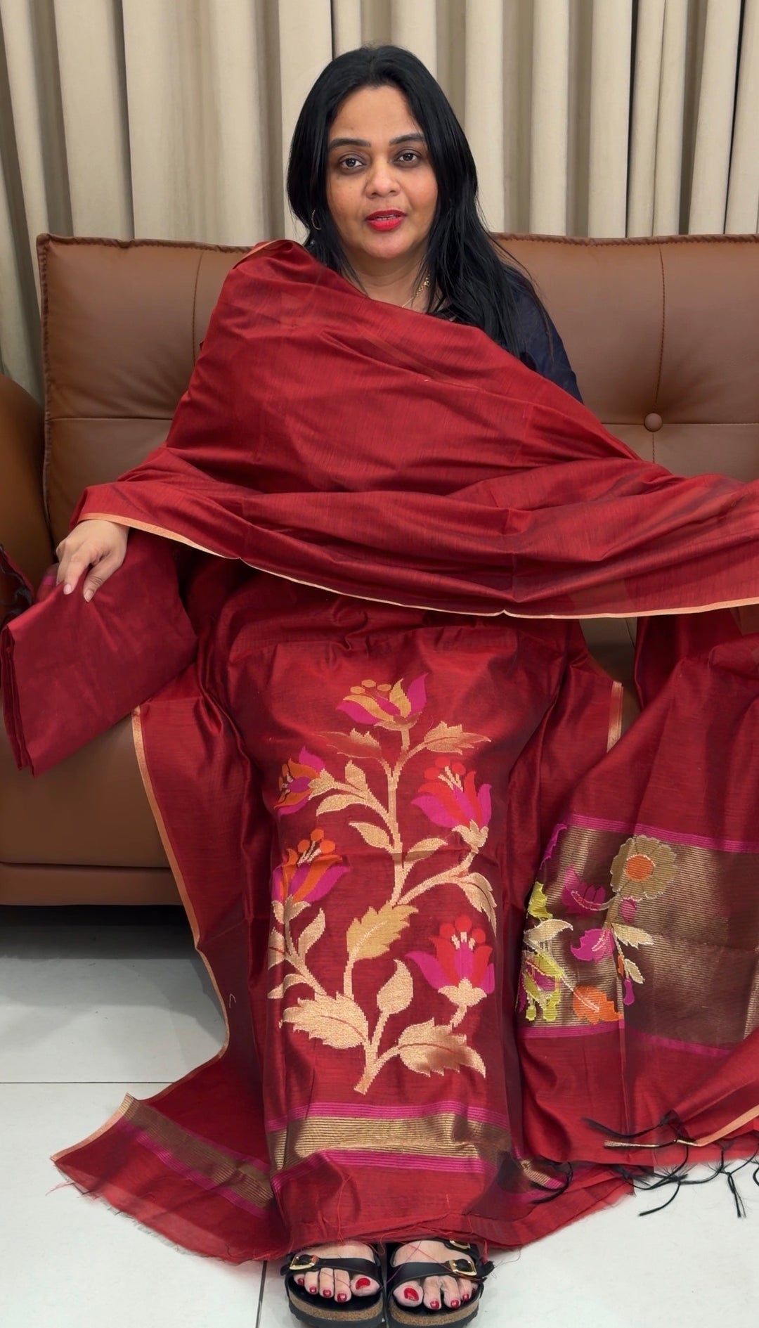 SEMI LINEN UNSTITCHED SALWAR SUITS - NUWA-1711