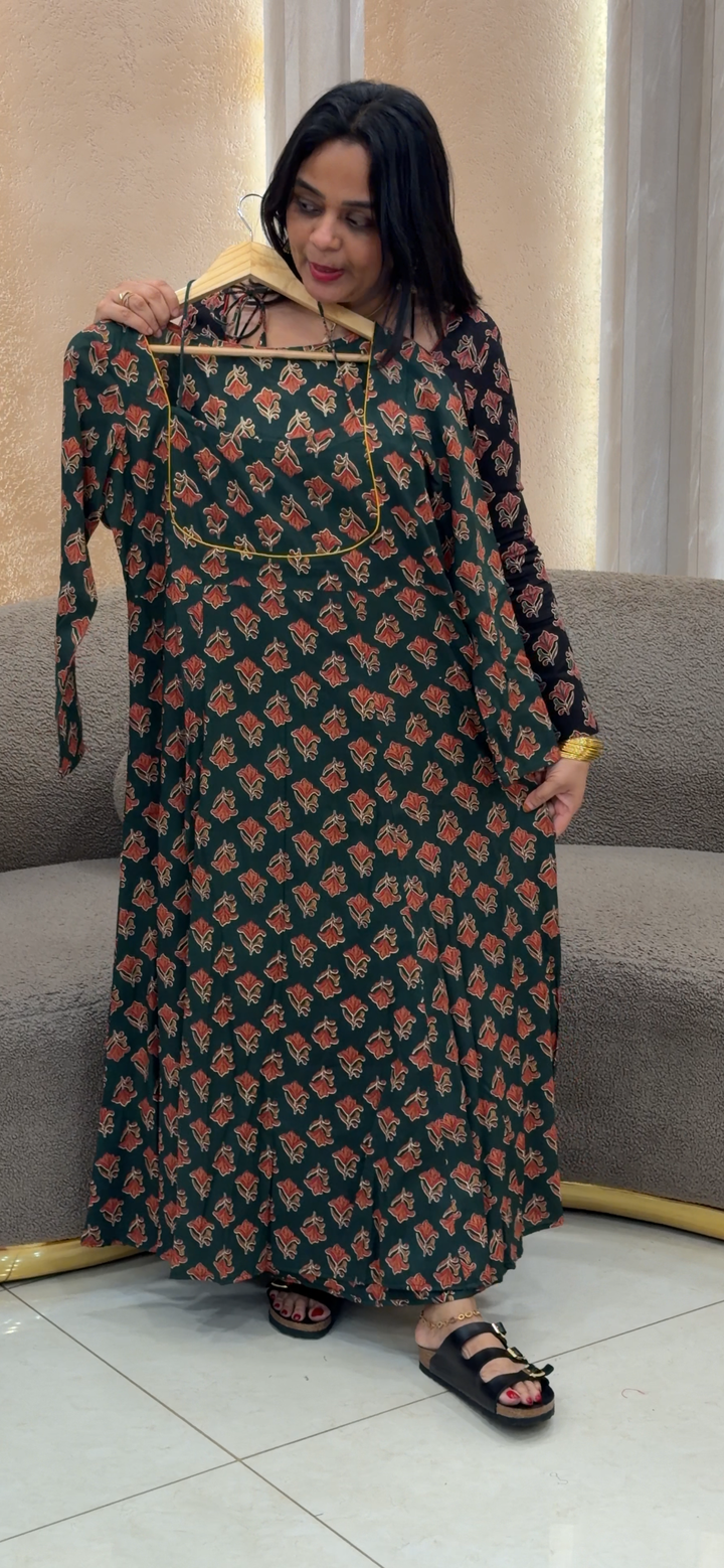 IN-HOUSE PRINTED COTTON LONG TOPS - NUWA - 1670