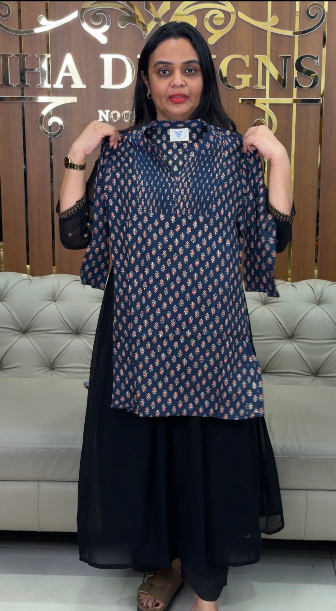 PRINTED COTTON TOPS - NUWA-1066