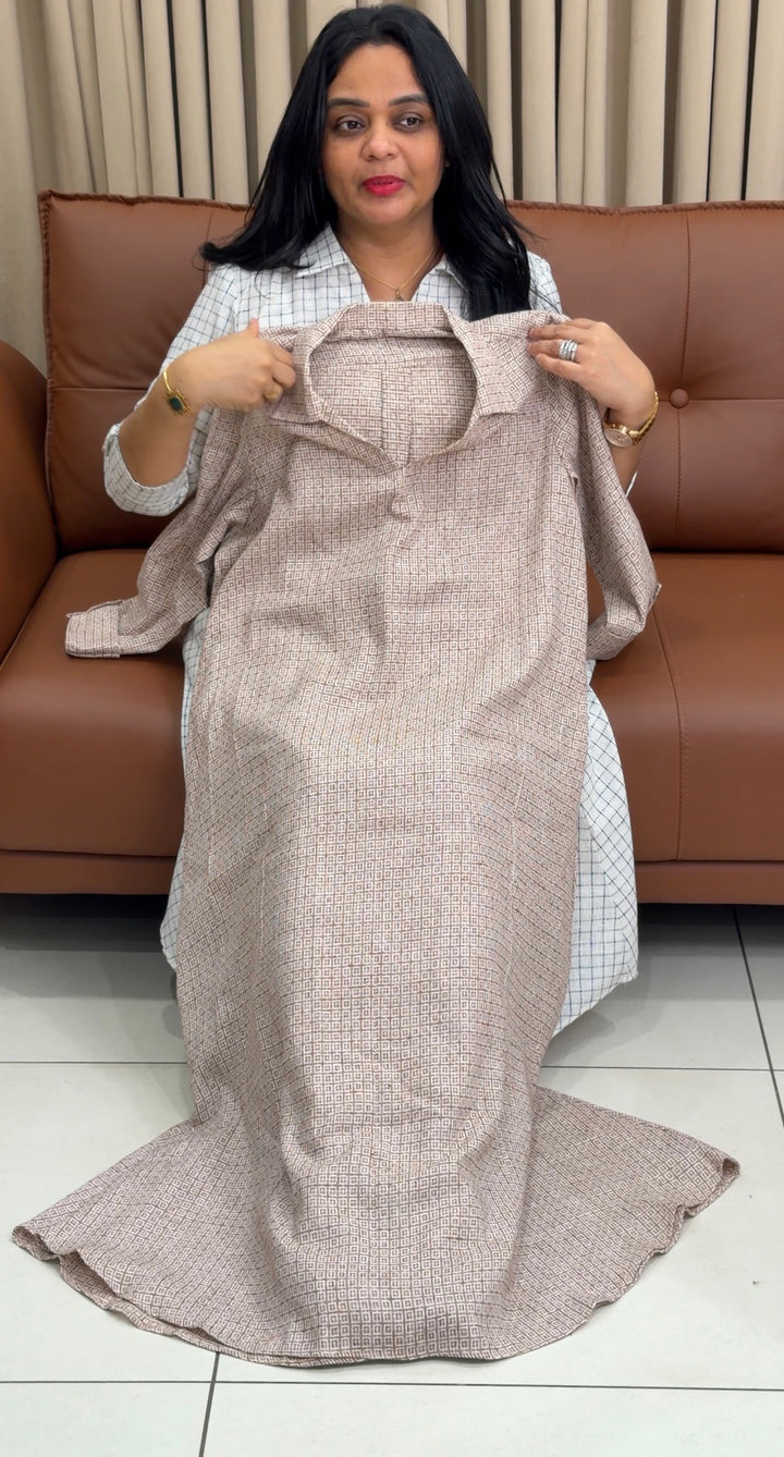 IN-HOUSE HANDLOOM COTTON TUNIC TOPS - NUWA-1837