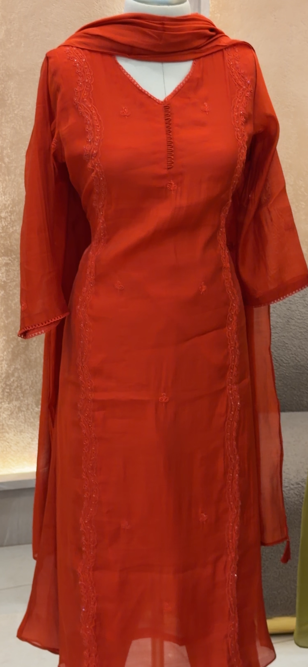 PARTY WEAR TOP, BOTTOM AND DUPATTA - NUWA - 1437