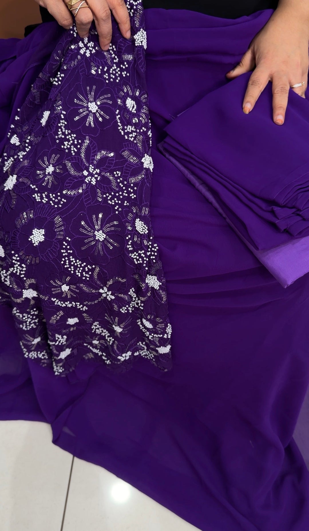 GEORGETTE UNSTITCHED SALWAR SUITS - NUWA-1693