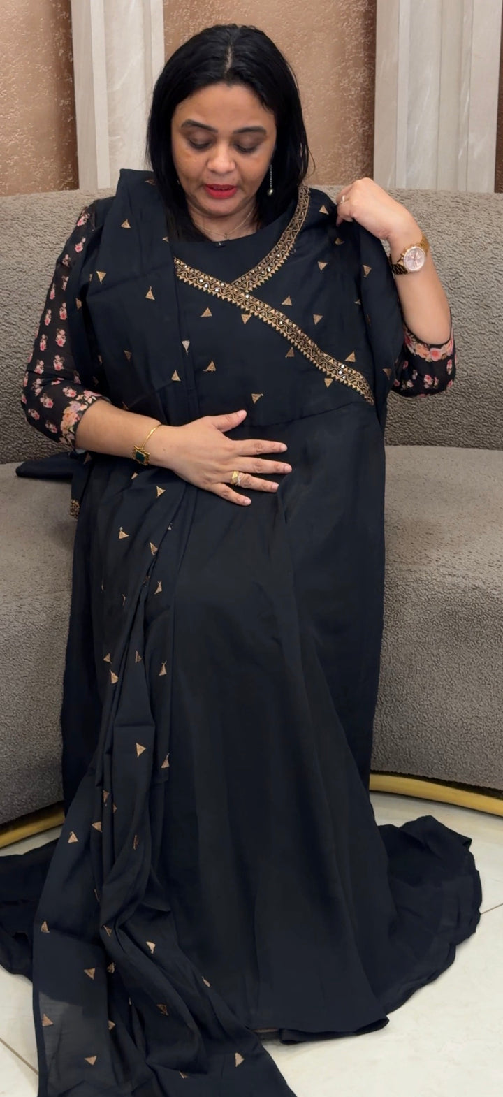 MUL CHANDERI TOP AND DUPATTA - NUWA-2275