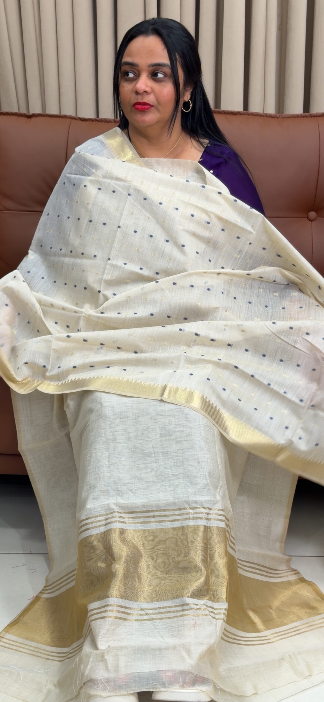 JAMDANI UNSTITCHED SALWAR SUITS - NUWA - 1887