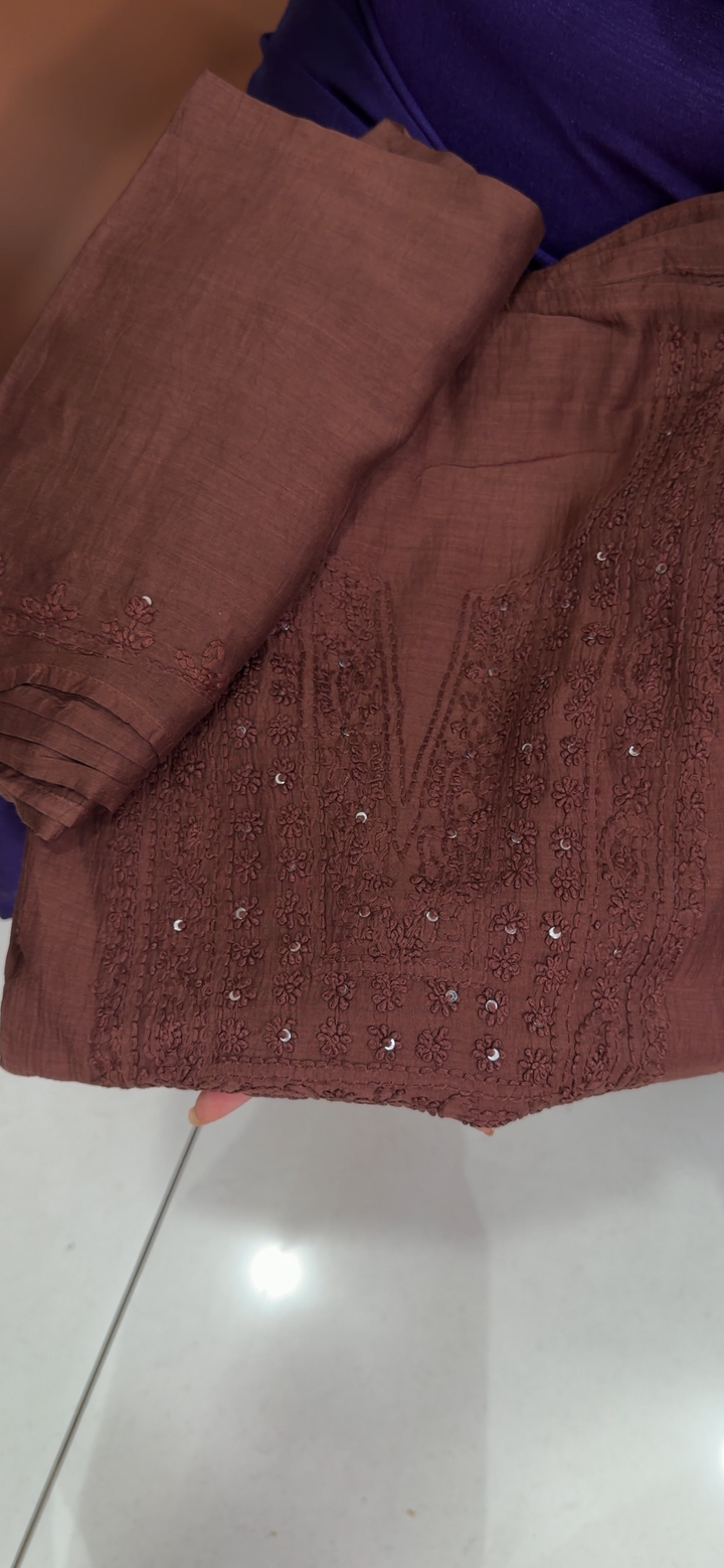 MUL CHANDERI UNSTITCHED SALWAR SUITS - NUWA - 2184