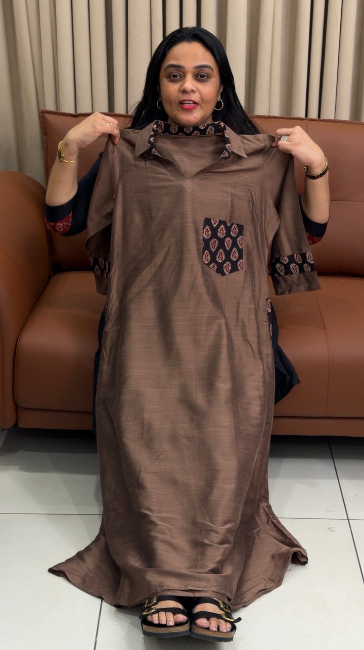 IN-HOUSE SLUB SILK FROCKS - NUWA-1969