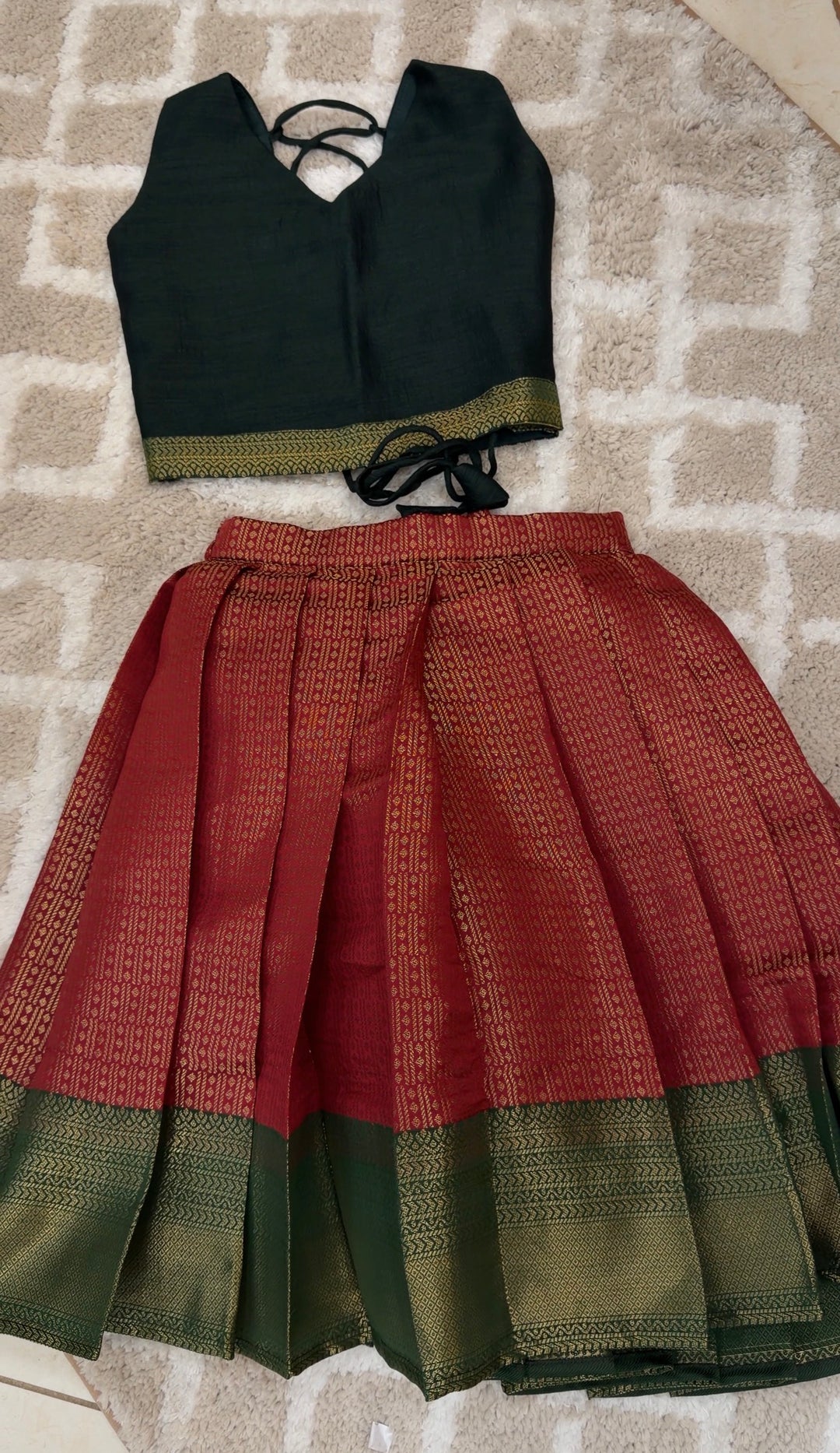 IN-HOUSE KIDS CROP TOP AND SKIRTS - NUWA-1301