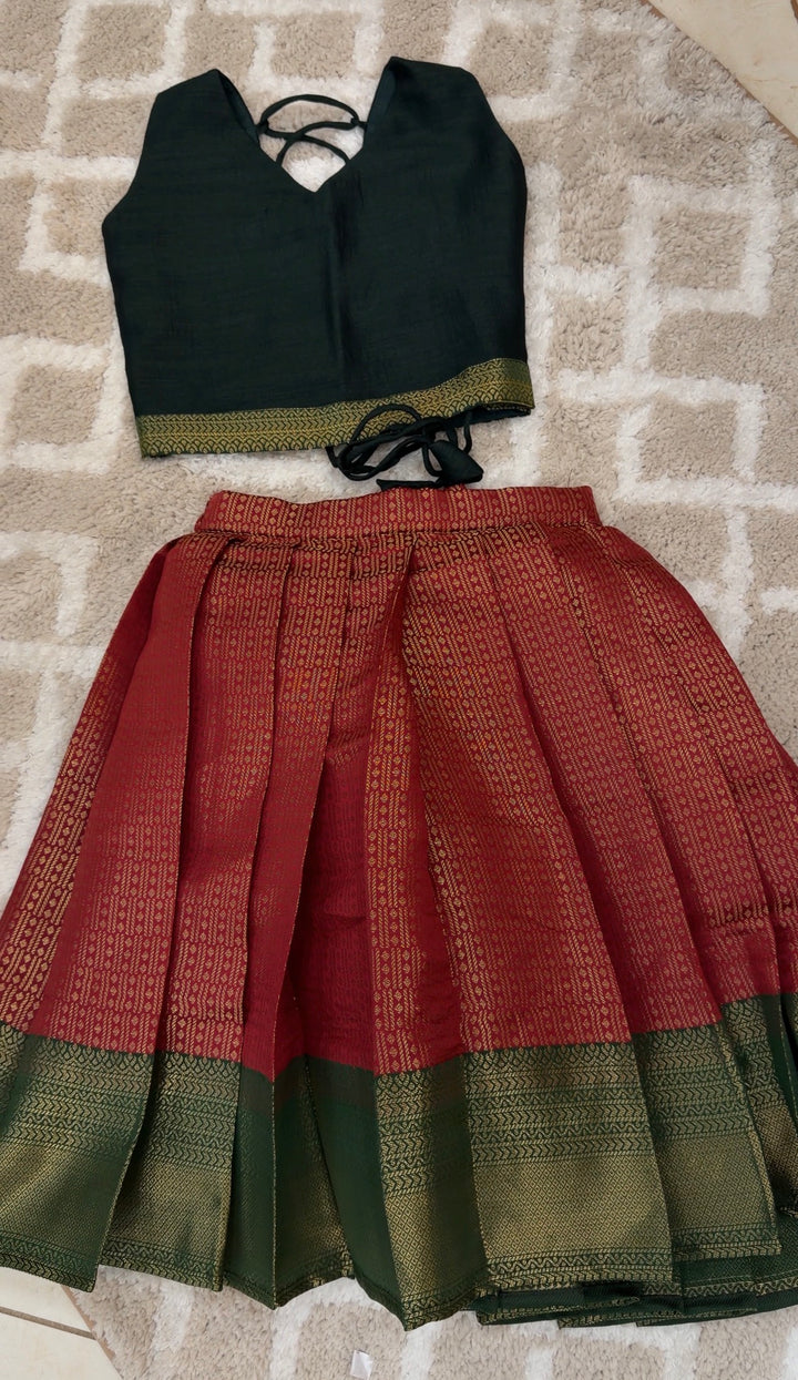 IN-HOUSE KIDS CROP TOP AND SKIRTS - NUWA-1301
