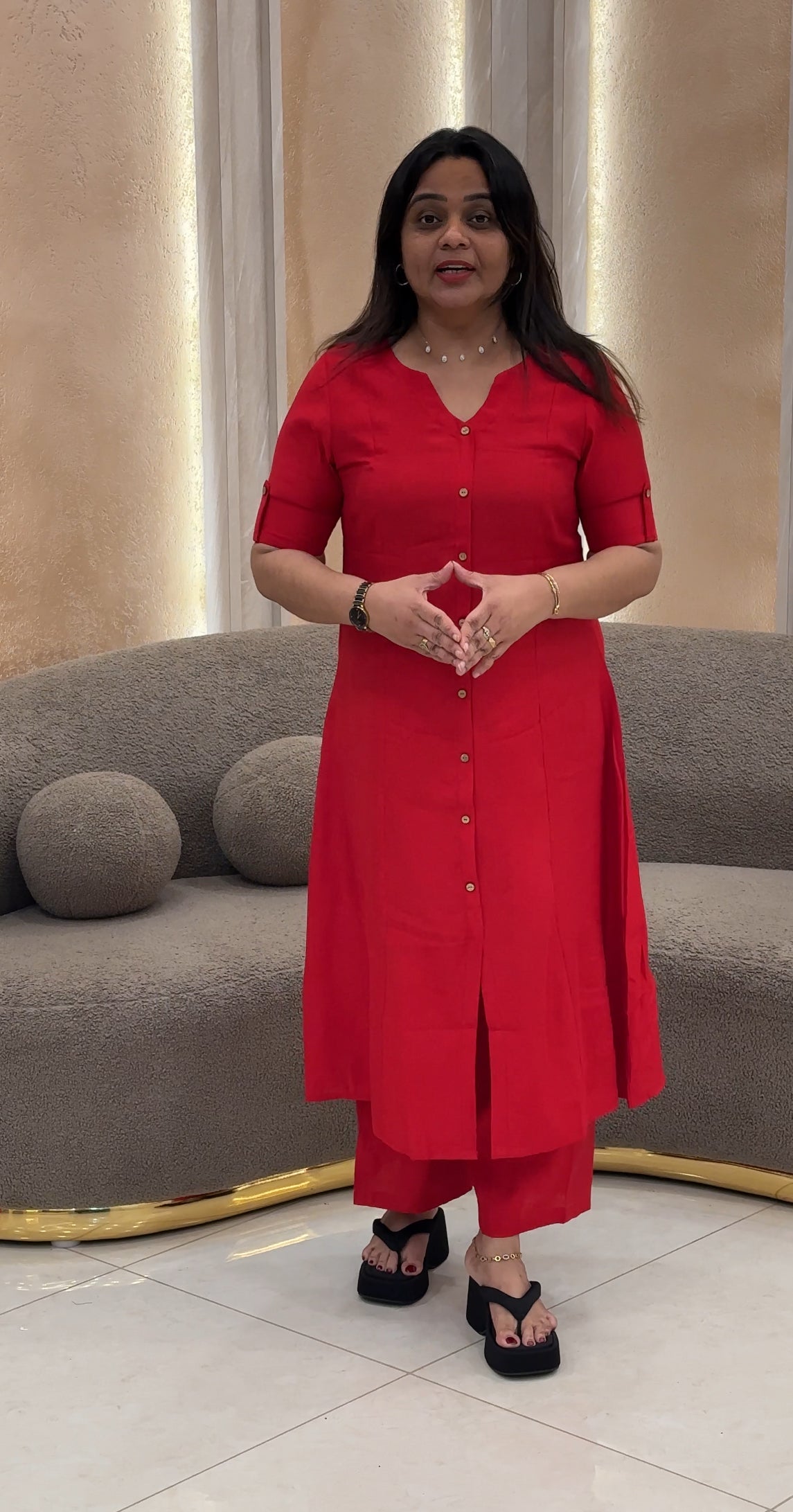 SEMI RAW SILK CO-ORDS SETS - NUWA-039