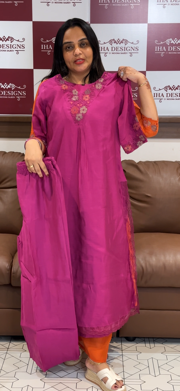 MUL CHANDERI CO-ORDS SETS - NUWA -1024
