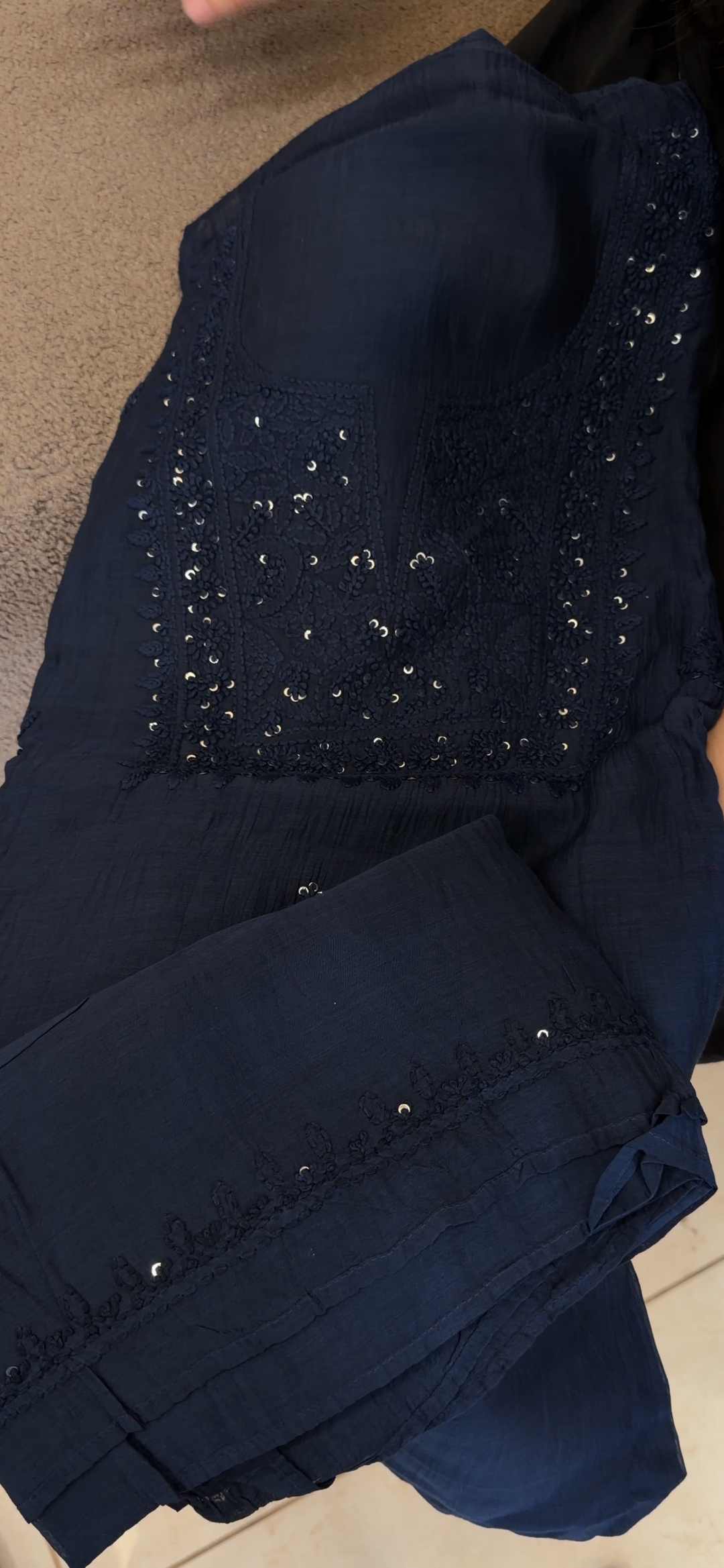 MALAI UNSTITCHED SALWAR SUITS - IHA 2083