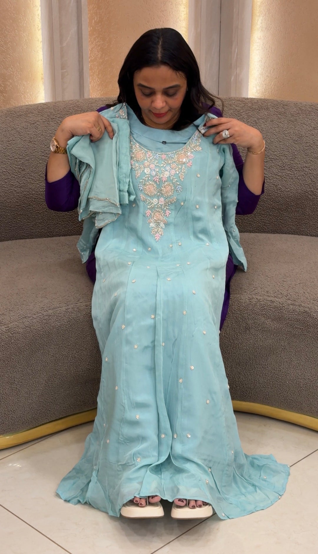 PREMIUM ANARKALI TOP BOTTOM AND DUPATTA - NUWA-894