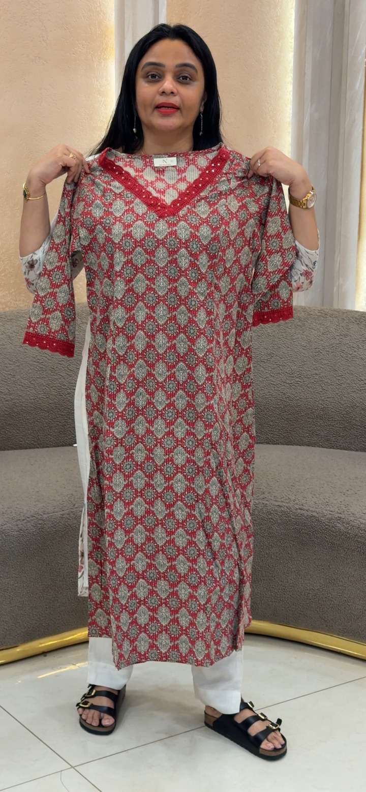 COTTON LONG ALINE TOPS - NUWA - 2320