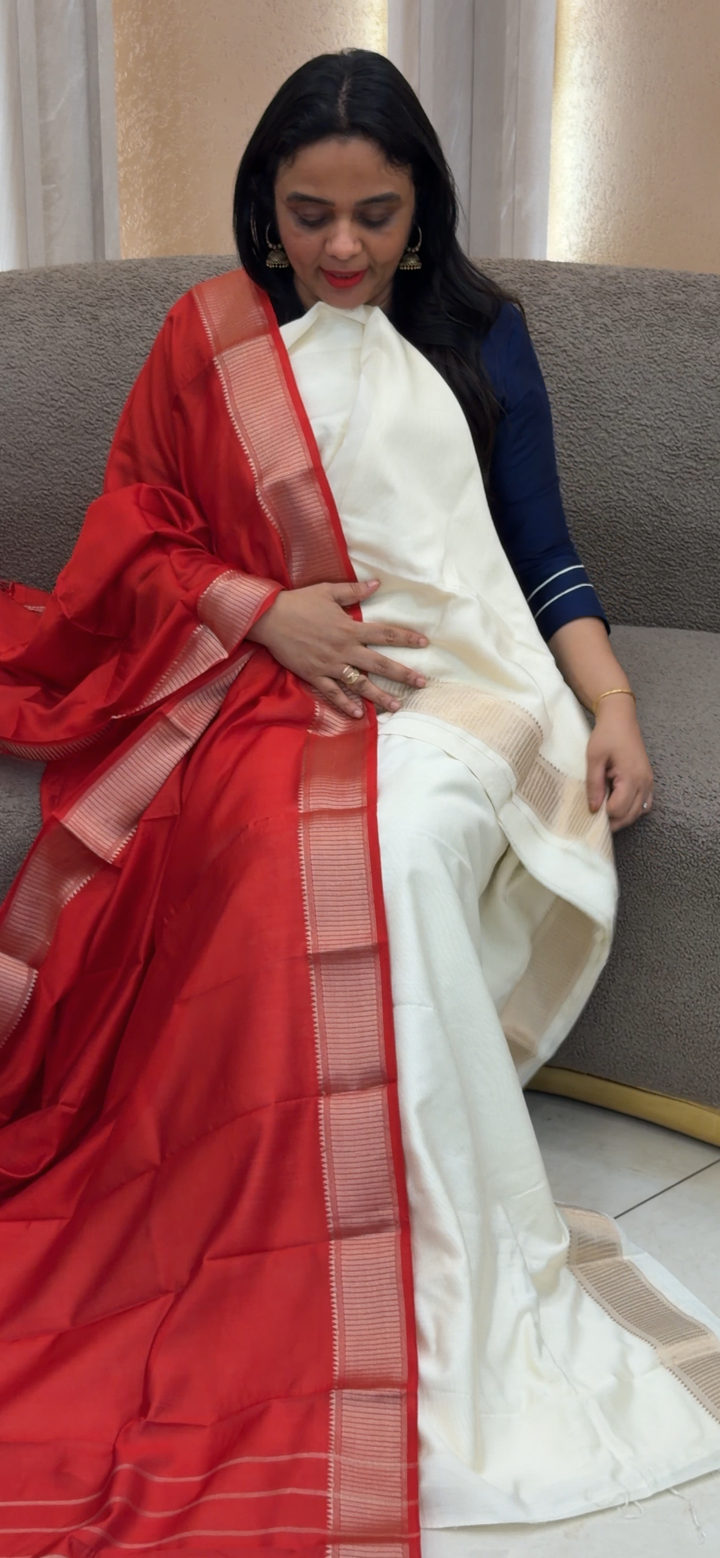 MUL CHANDERI UNSTITCHED SALWAR SUITS - NUWA - 1435