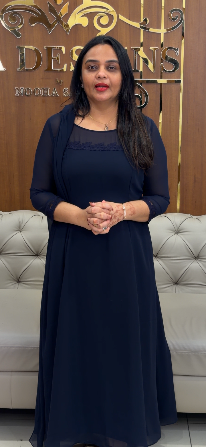 DESIGNER SLITTED TOP AND DUPATTA - NUWA -  796