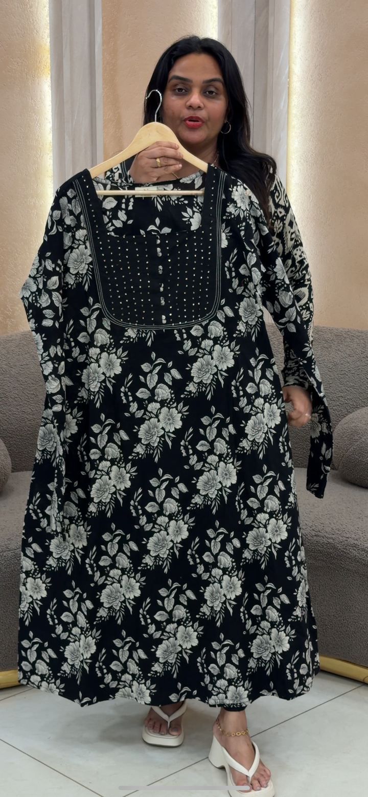 PRINTED COTTON ALINE TOPS - NUWA - 500