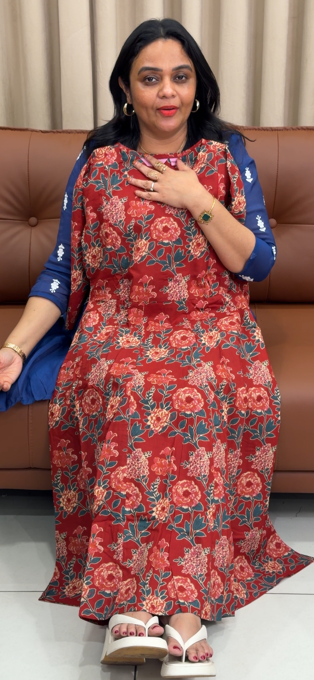PRINTED ANARKALI TOPS - NUWA- 1426