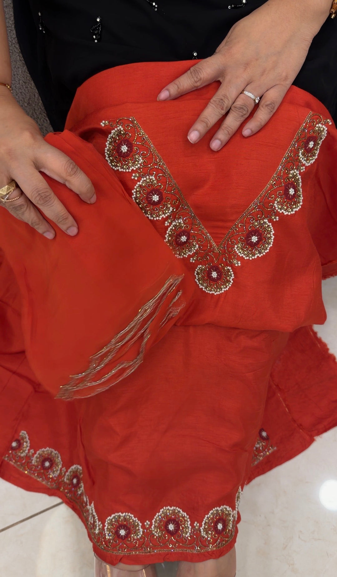 DOLA SILK UNSTITCHED SALWAR SUITS - NUWA - 2290