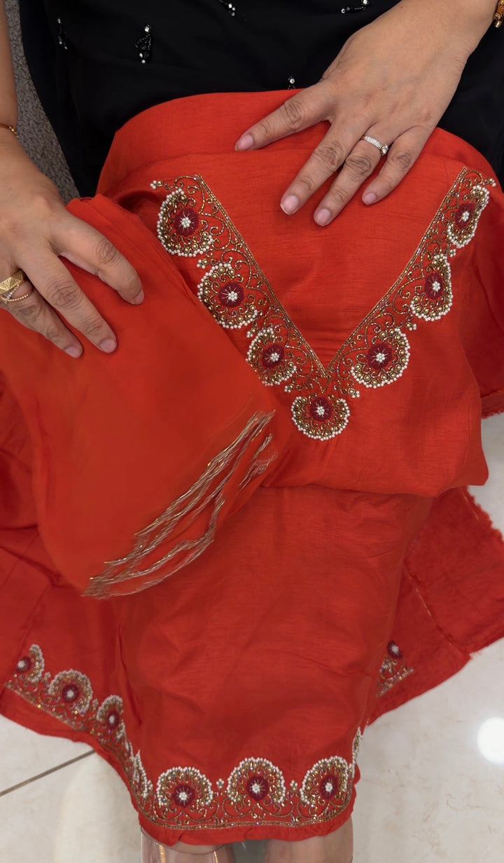 DOLA SILK UNSTITCHED SALWAR SUITS - NUWA - 2290