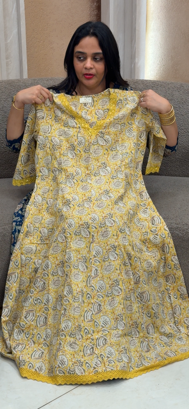 PRINTED ANARKALI TOPS - NUWA - 1622