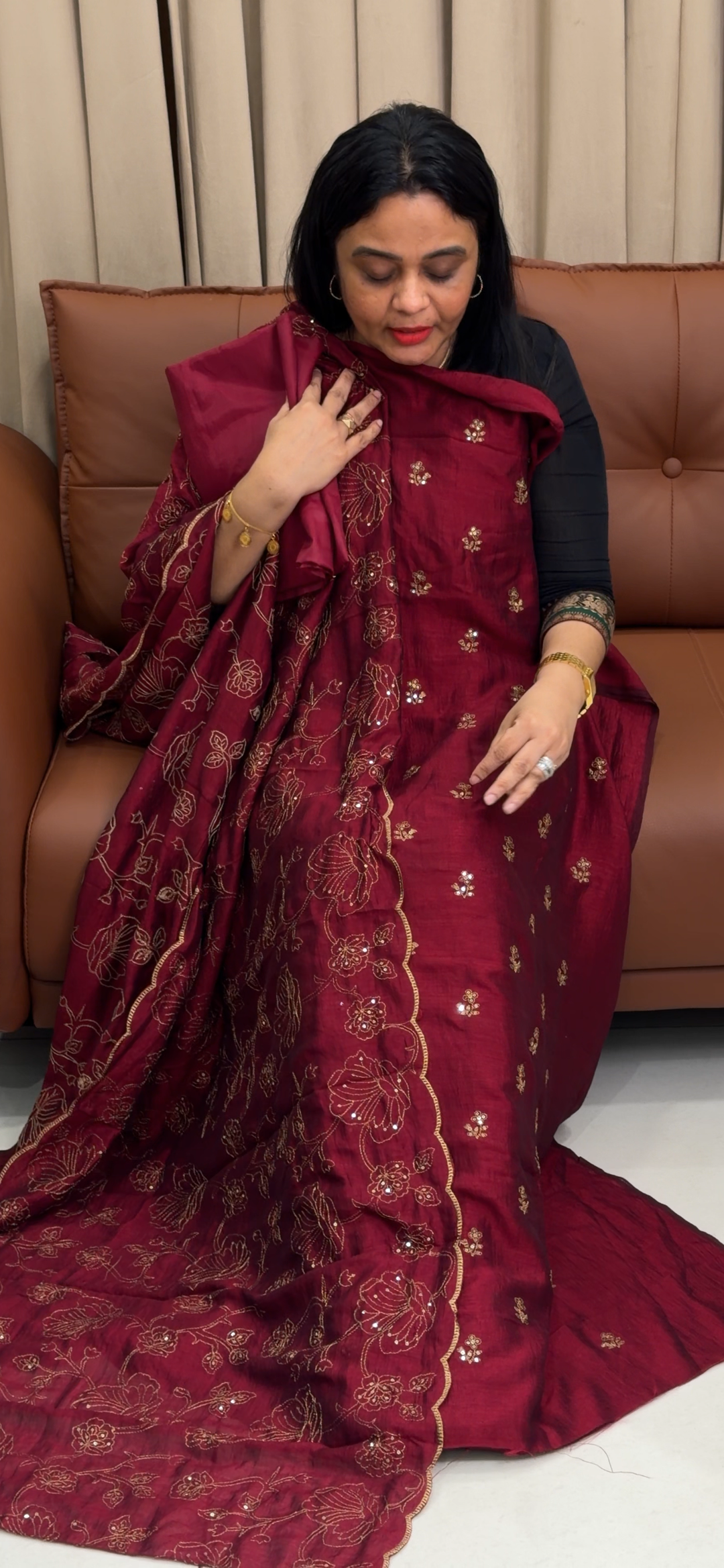 SEMI RAW SILK UNSTITCEHD SALWAR SUITS - NUWA - 2362
