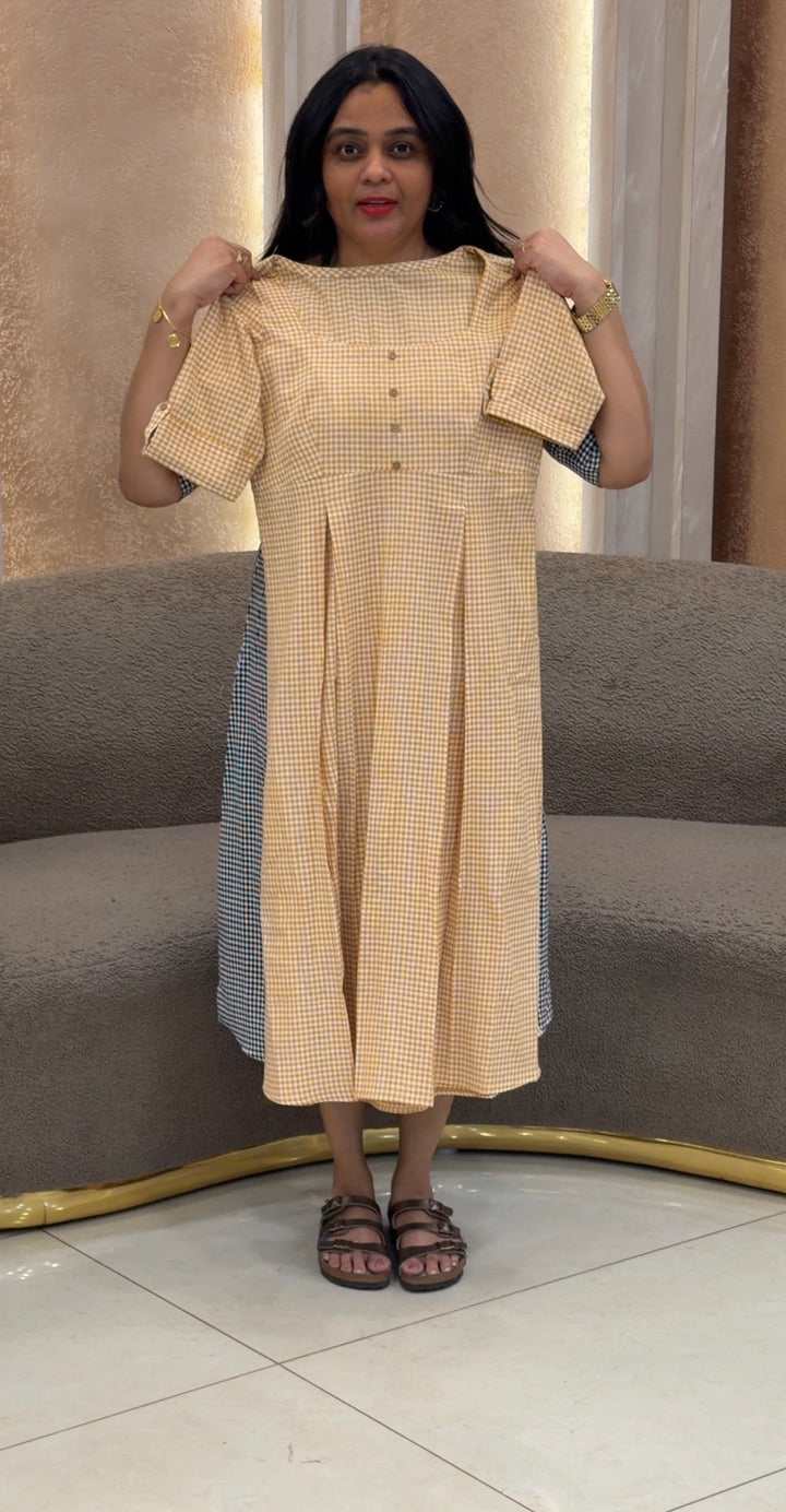 IN-HOUSE HANDLOOM COTTON FROCKS - NUWA-2423