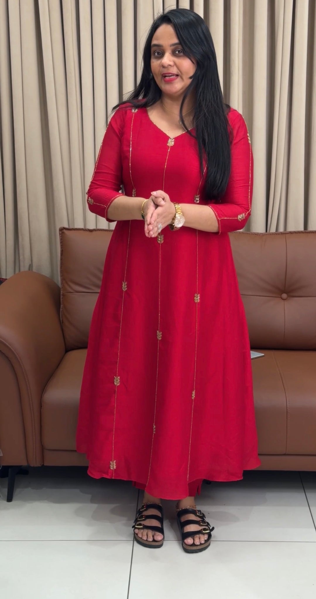 IN-HOUSE SEMI RAW SILK ALINE TOPS - NUWA-1931