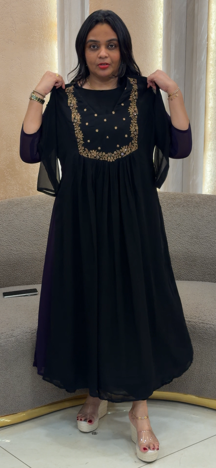 FAUX GEORGETTE ALINE TOPS - NUWA - 1194