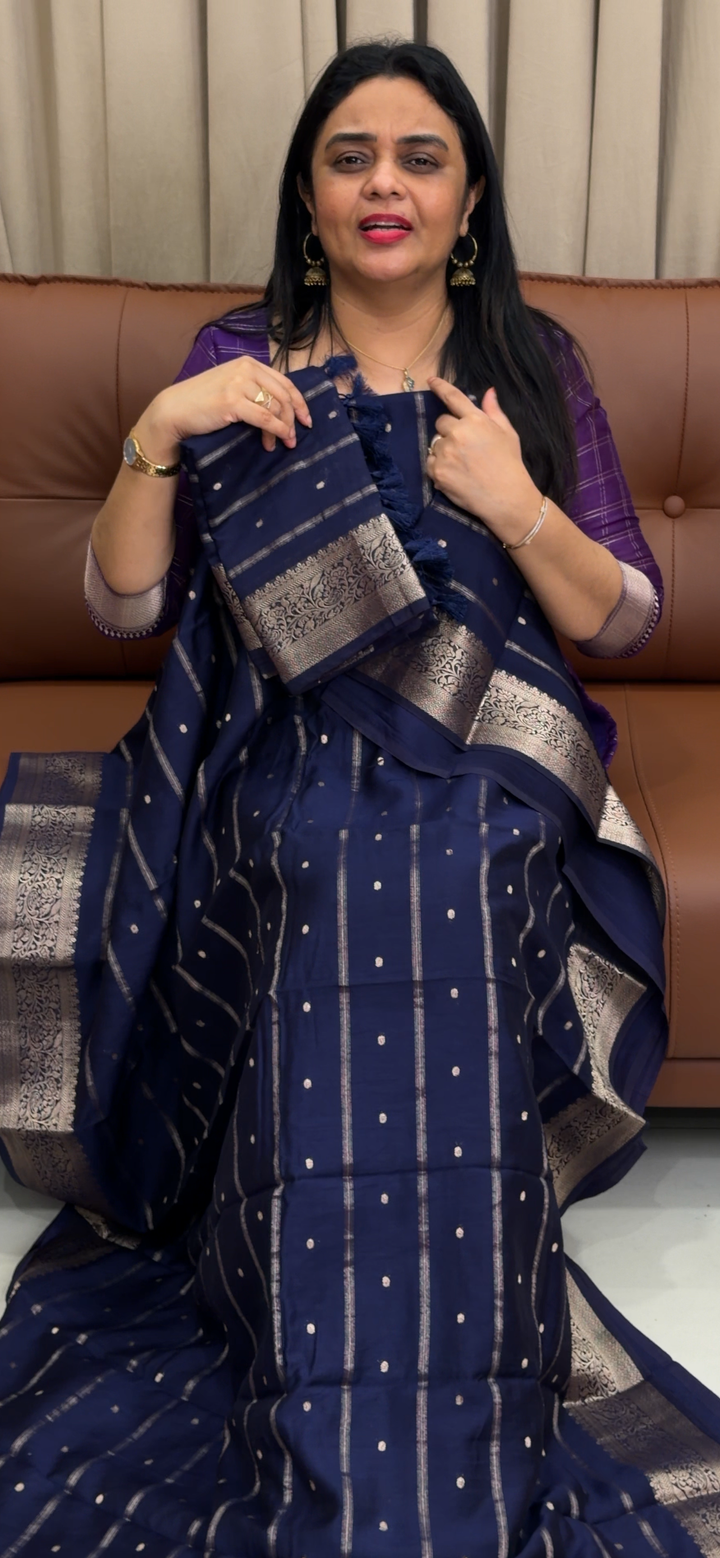 MUL CHANDERI UNSTITCHED SALWAR SUITS - NUWA - 1560