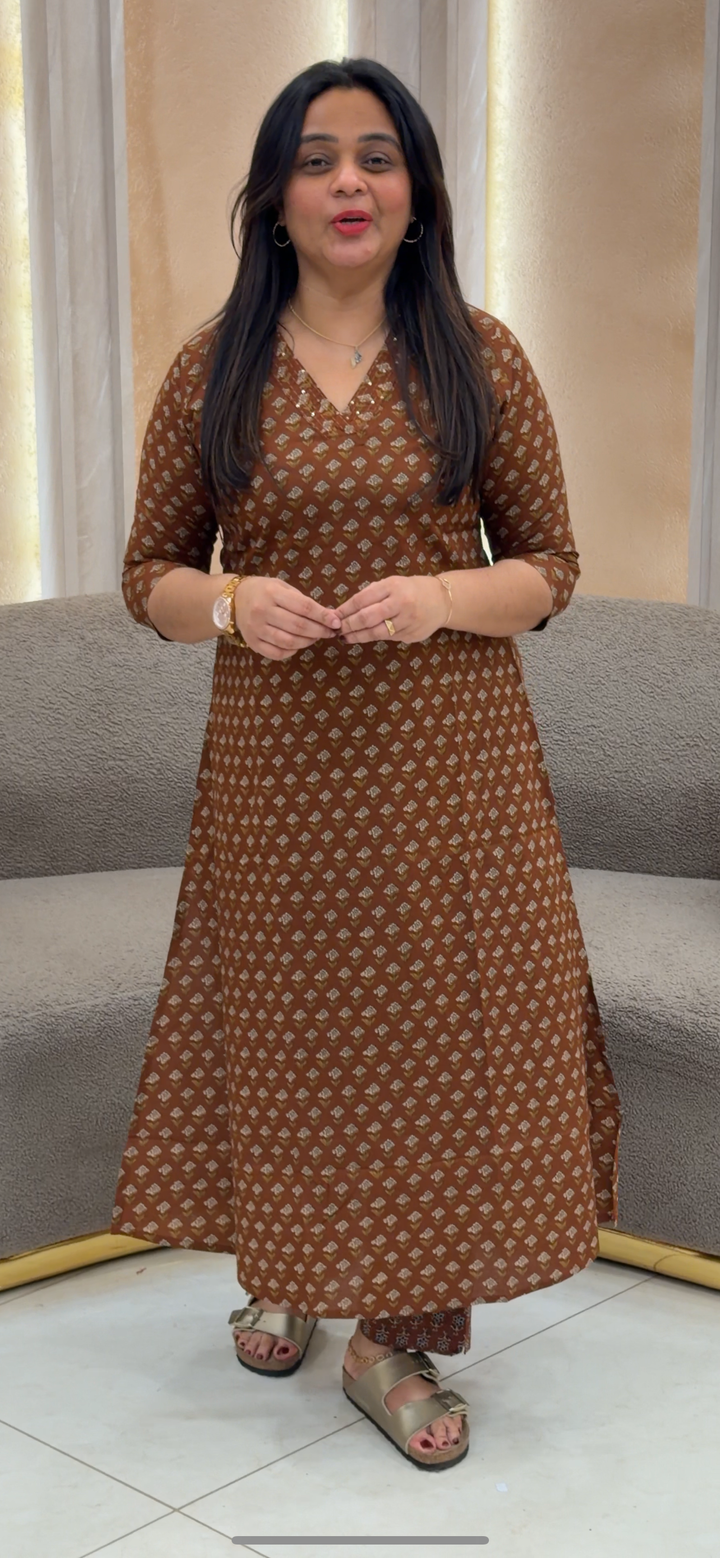 PRINTED LONG SLITTED TOPS  - NUWA - 235