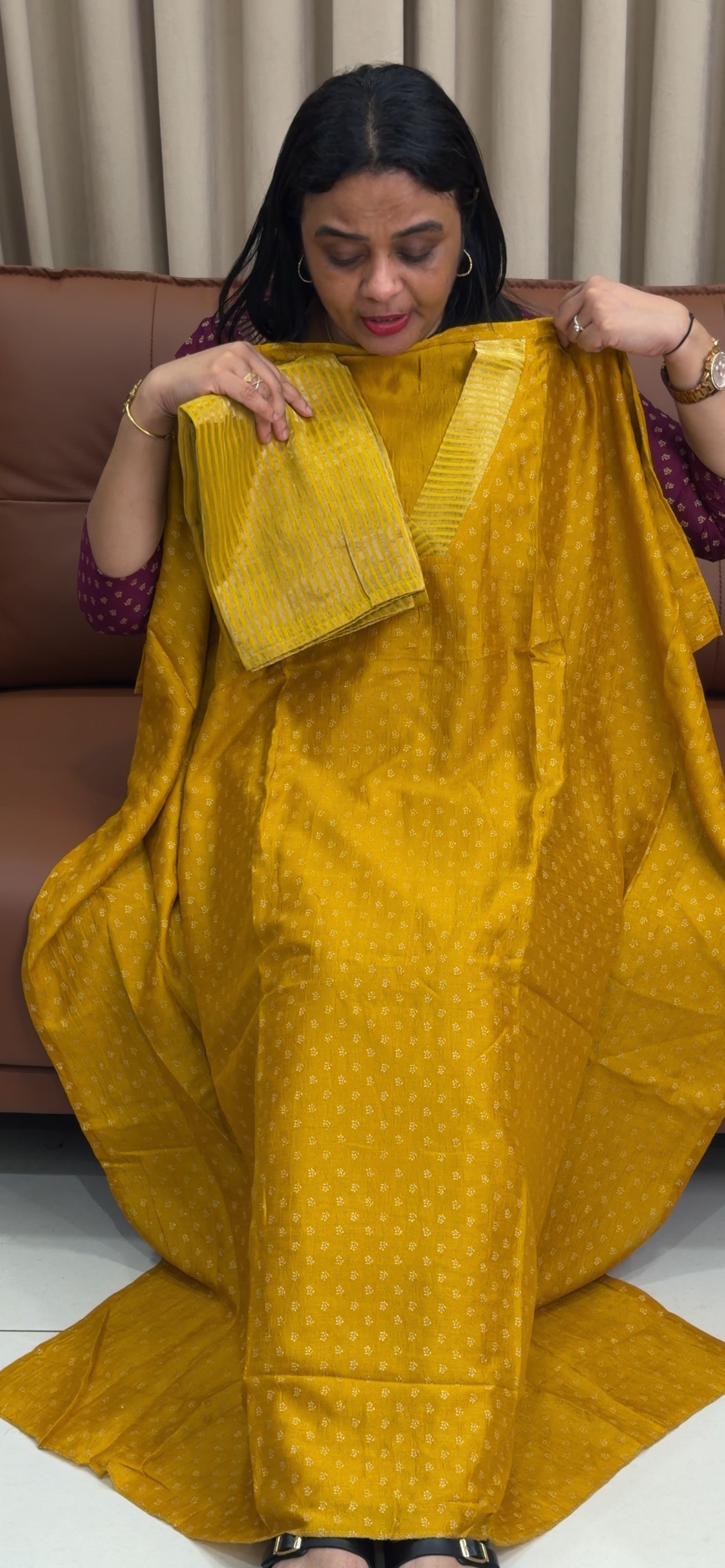 SEMI RAW SILK UNSTITCHED SALWAR SUITS - NUWA - 1745