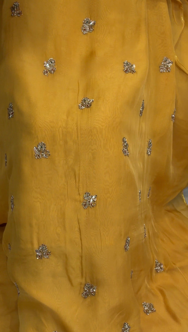 SILK ORGANZA UNSTITCHED SALWAR SUITS - NUWA-2210