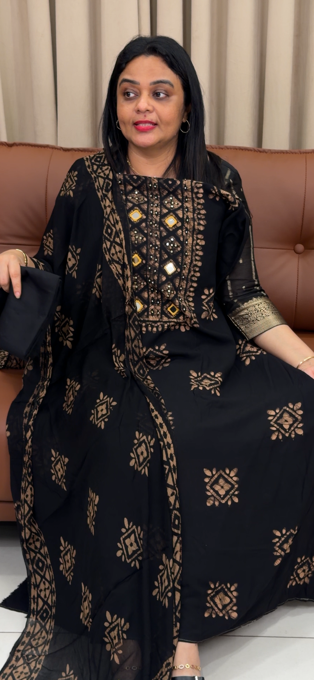 PRINTED RAYON UNSTITCHED SALWRA SUITS - NUWA - 1572