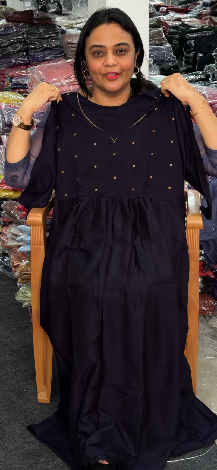 VICHITRA SILK LONG TOP - NUWA - 1265
