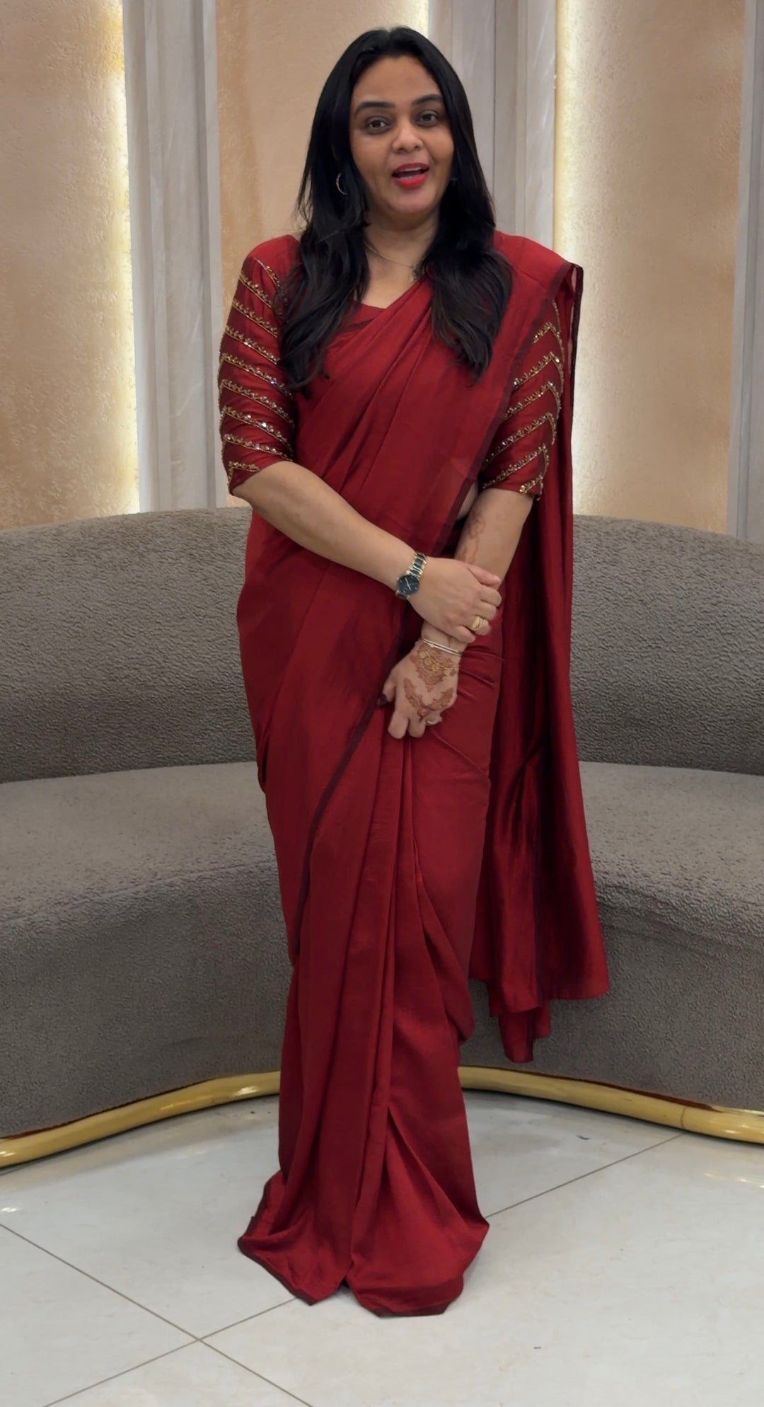 SEMI RAW SILK SAREE -NUWA-1202