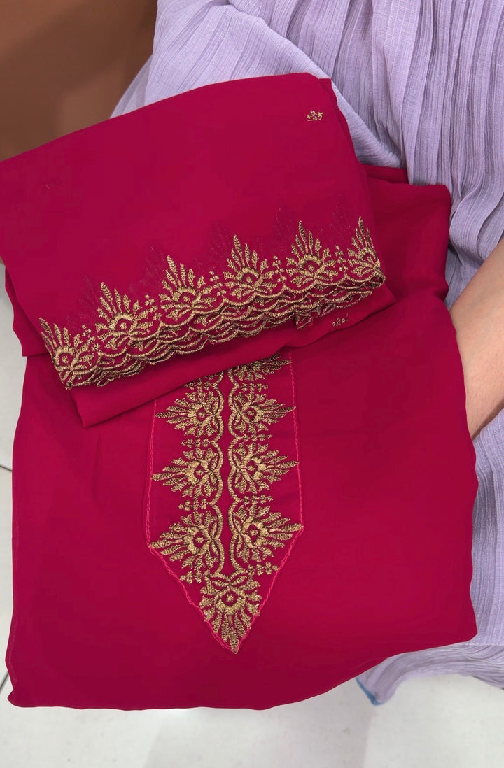 FAUX GEORGETTE UNSTITCHED SALWAR SUITS - NUWA-1962