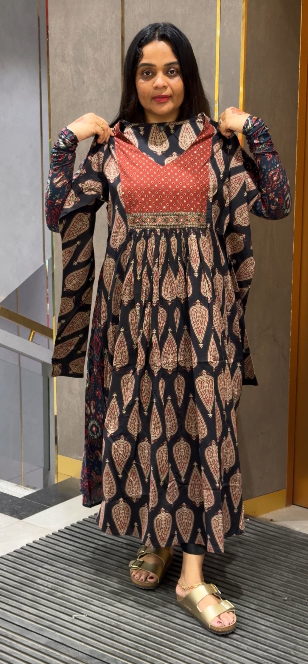 PRINTED ALINE TOPS - NUWA-279