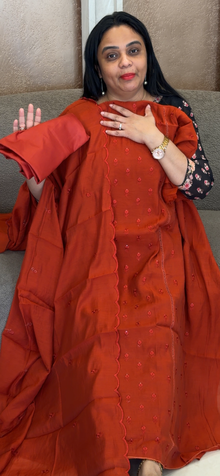 MUL CAHNEDRI UNSTITCHED SALWAR SUITS - NUWA - 2248
