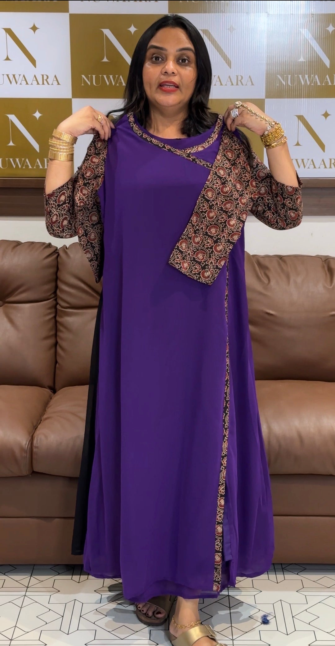 GEORGETTE ALINE TOPS - NUWA-1180