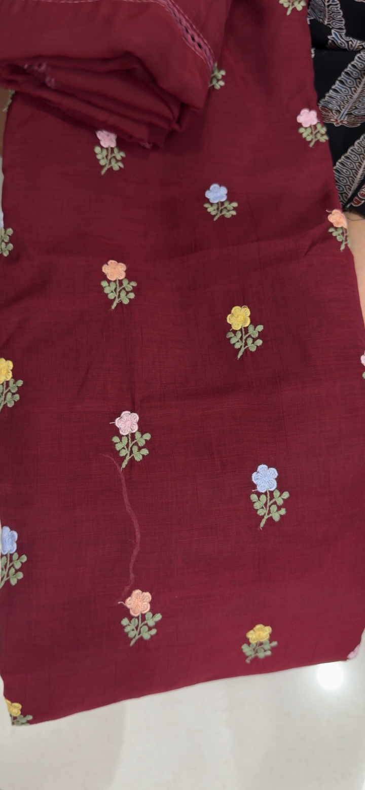 MUL CRUSHED UNSTITCHED SALWAR SUITS - NUWA - 1746